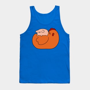 Red Chicken and Tiny Pig Tank Top